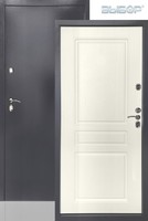 Входная сейф-дверь Термо Тепло Кардинал 3К RAL 7024 Графит/Белое дерево